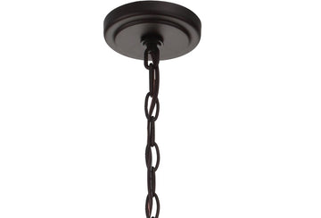 Anna 12" Metal/Glass LED Pendant - JONATHAN Y